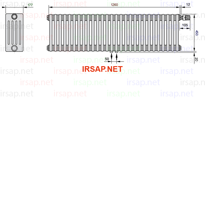 Радиатор IRSAP Tesi 50450/28 T52 CL 01